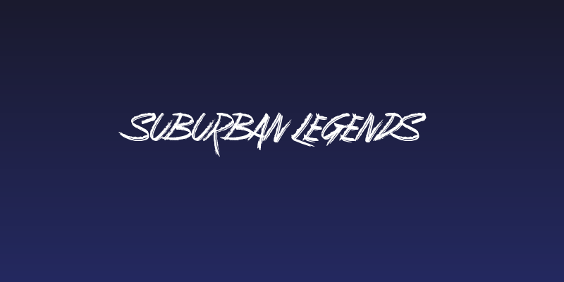 Suburban Legends Social Header
