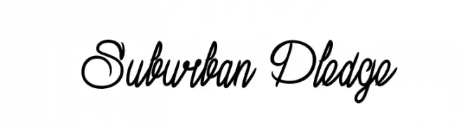  Suburban Pledge  Free Fonts Download