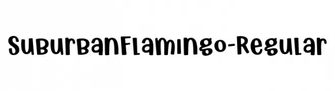 SuburbanFlamingo-Regular  les polices de caractères gratuit tlcharger
