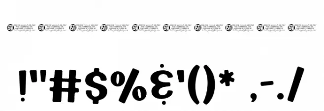 SuburbanFlamingo-Regular Font OTHER CHARS