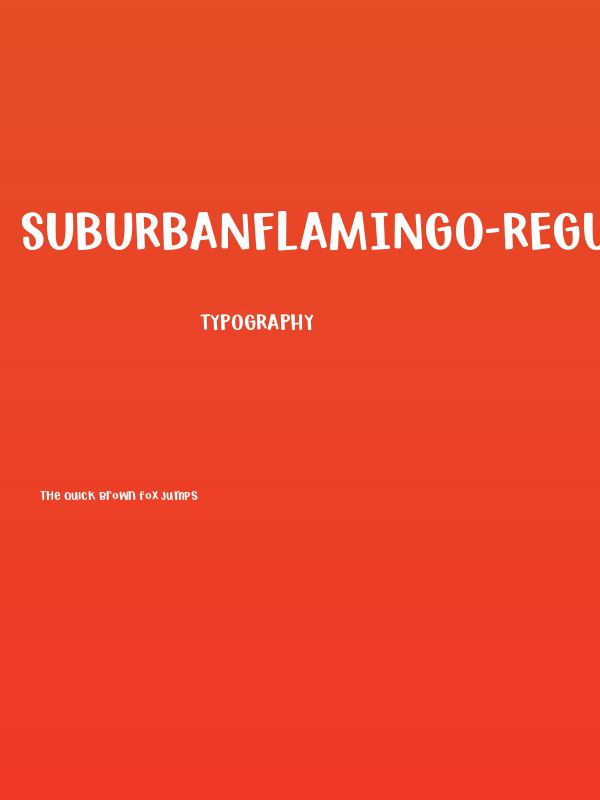 SuburbanFlamingo-Regular Poster