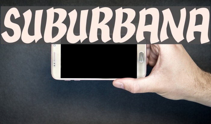 Suburbana Font examples