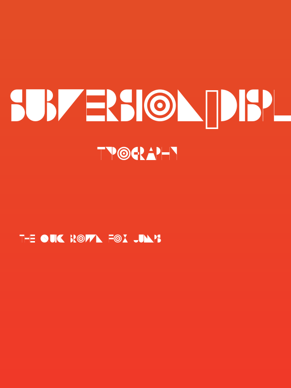 Subversion-Display Poster