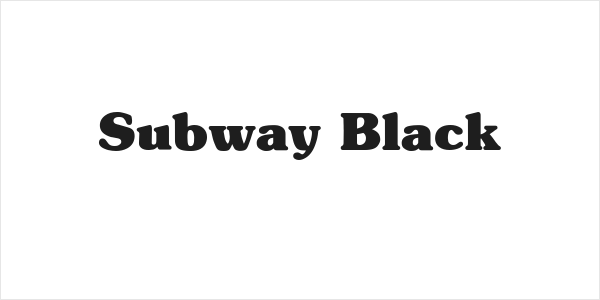 Subway Black Logo
