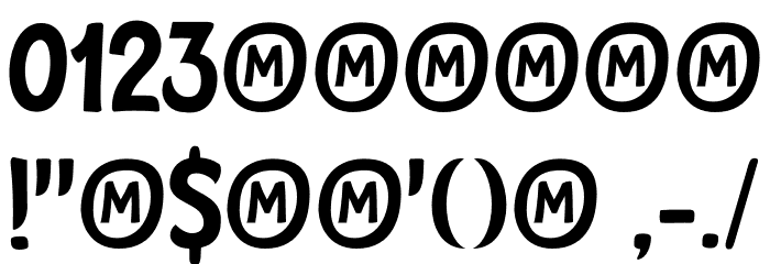 Subway Circle DEMO Regular Font OTHER CHARS