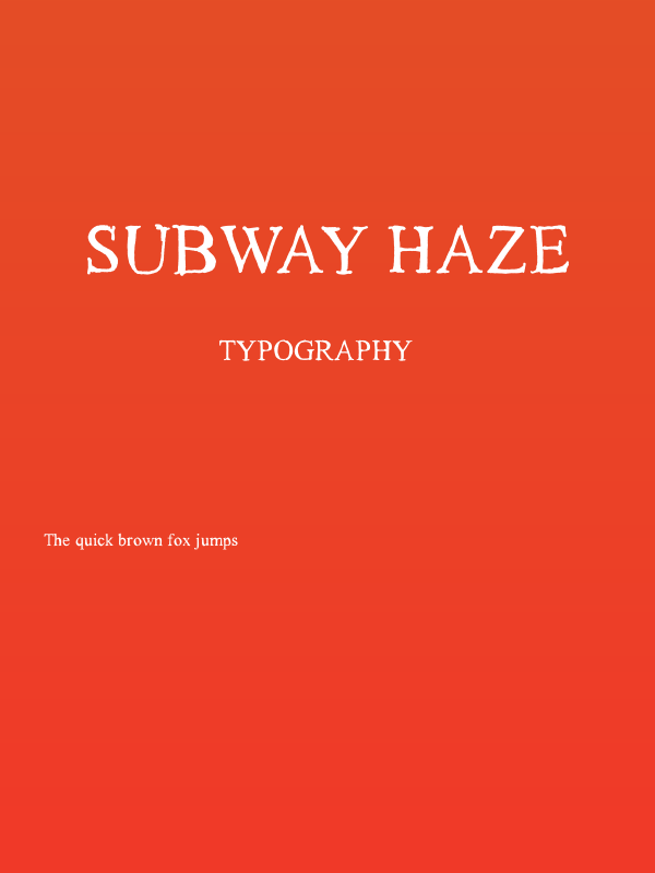 Subway Haze Poster