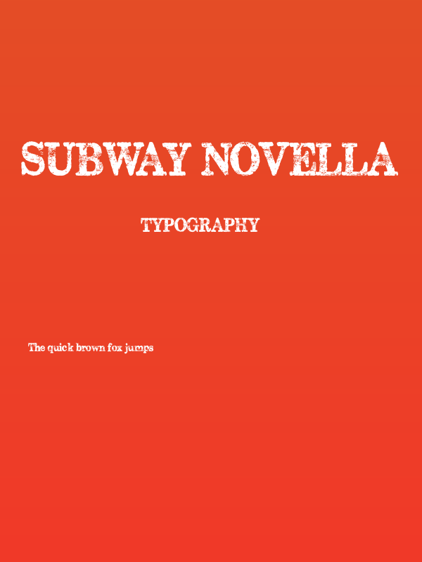 Subway Novella Poster