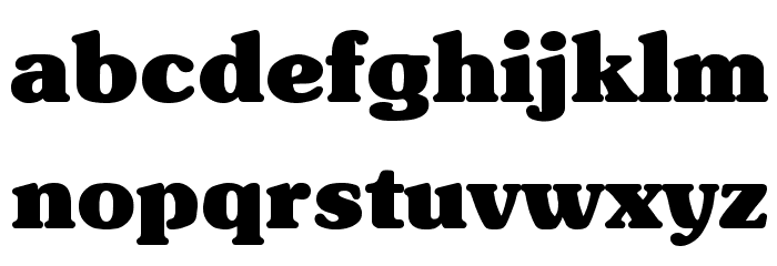 Subway Regular Font LOWERCASE