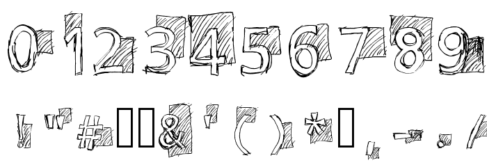 Subway Scribble Font OTHER CHARS
