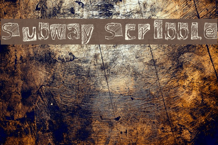 Subway Scribble Font examples