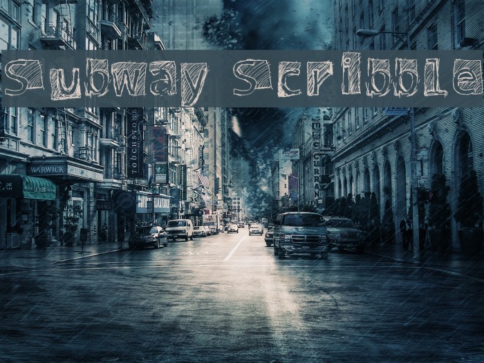 Subway Scribble Font examples
