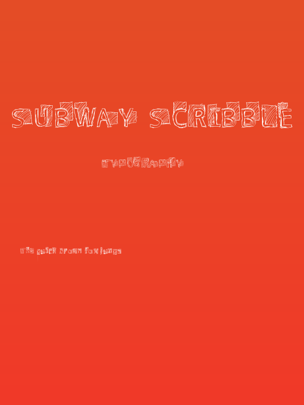 Subway Scribble Poster