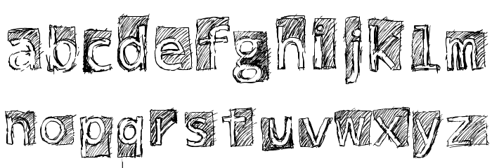Subway Scribble Font LOWERCASE