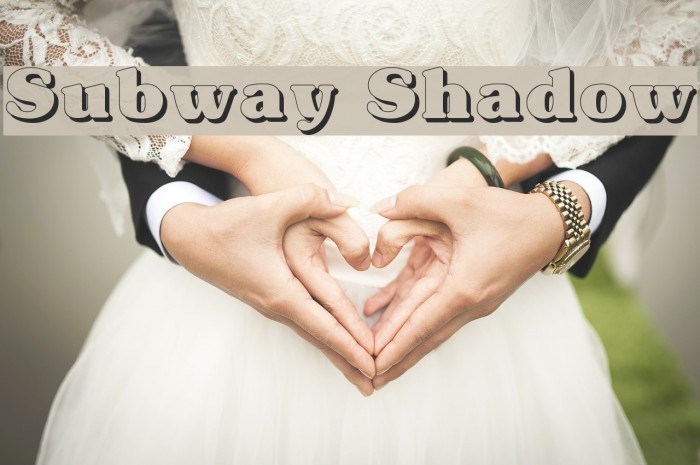 Subway Shadow Font examples