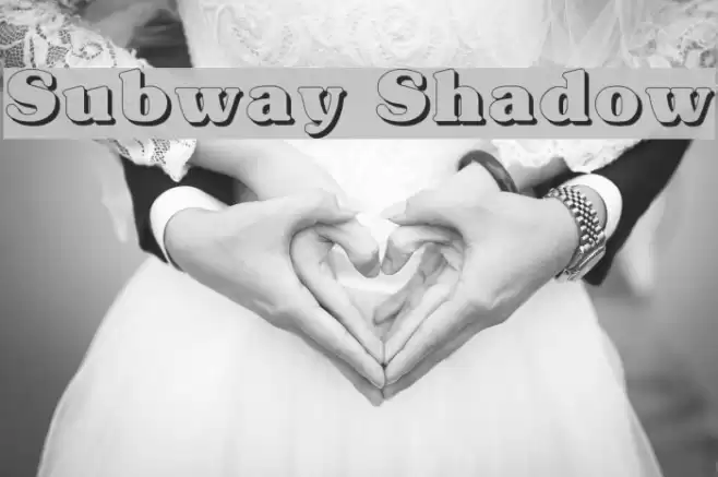 Subway Shadow Caratteri examples