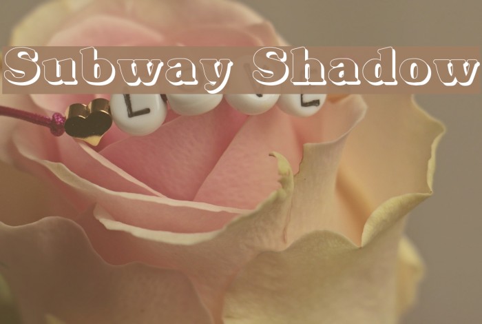 Subway Shadow Font examples