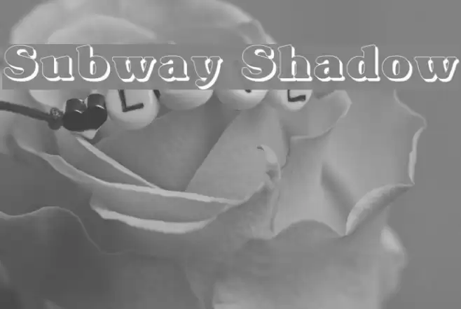 Subway Shadow Caratteri examples