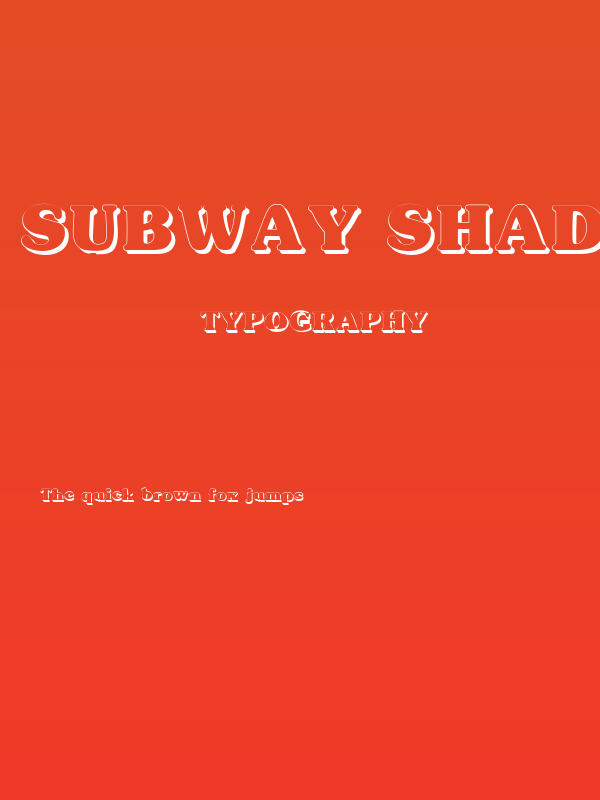 Subway Shadow Poster