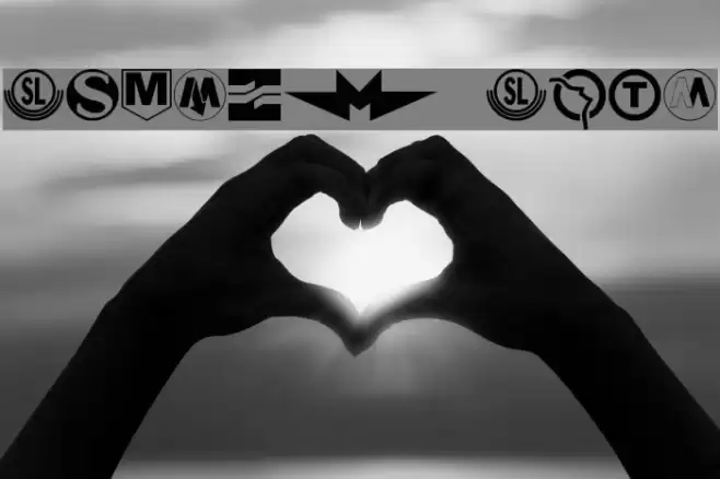 Subway Sign Font examples