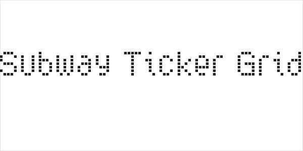 Subway Ticker Grid Logo
