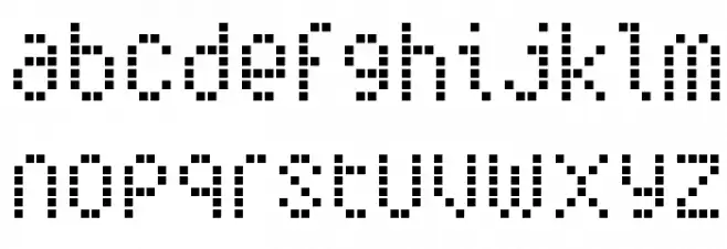 Subway Ticker Grid 字体 小写