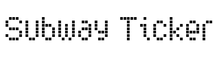 Subway Ticker  font caratteri gratis