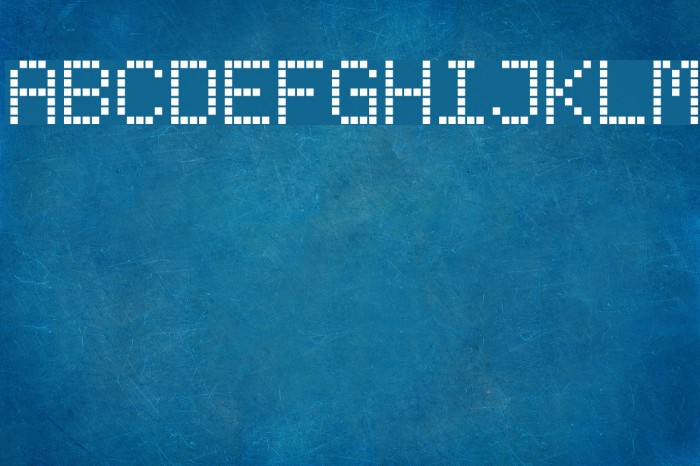 Subway Ticker Font examples
