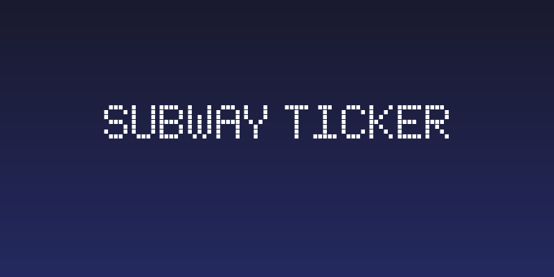 Subway Ticker Social Header