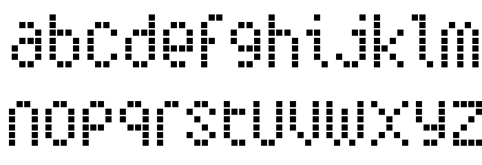 Subway Ticker Font LOWERCASE