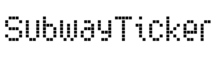 SubwayTicker  font caratteri gratis