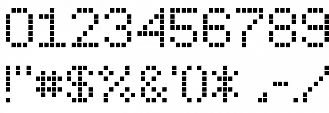 SubwayTicker Font OTHER CHARS