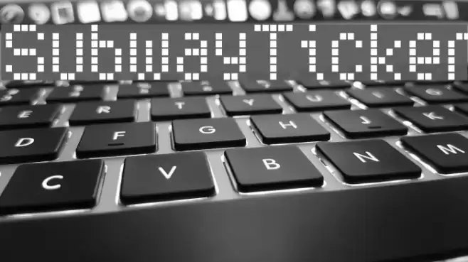 SubwayTicker Font examples