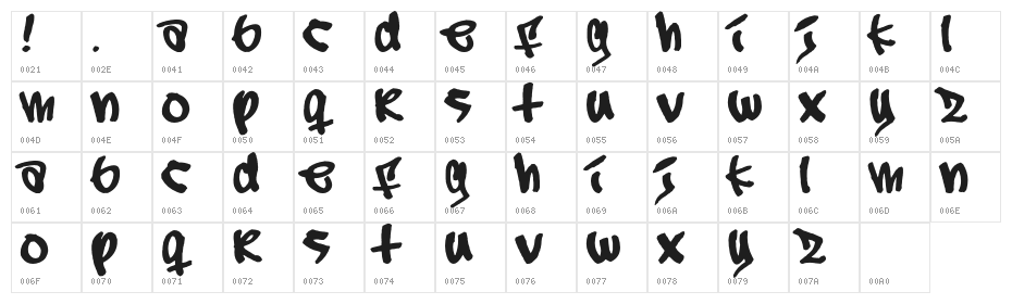 Subway_Free Character Map