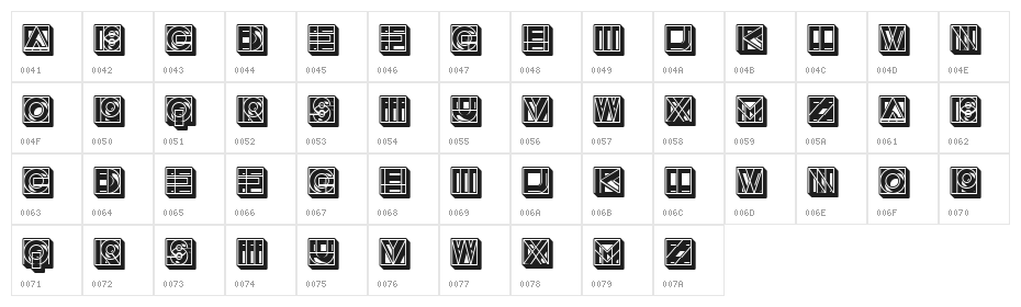 Success 3D Regular Character Map