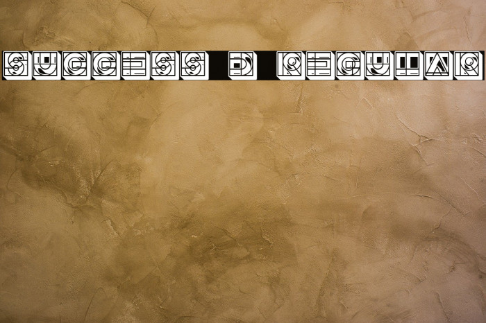 Success 3D Regular Font examples