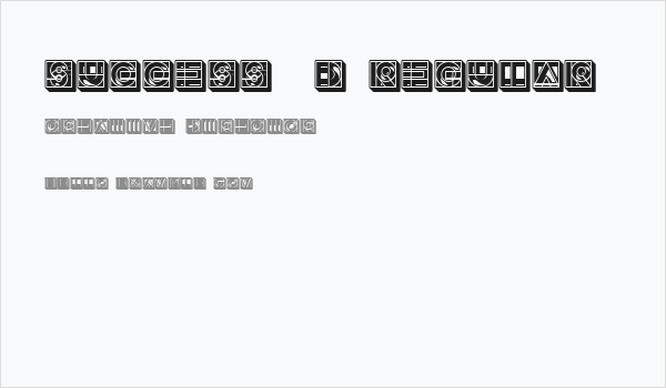 Success 3D Regular Business Card