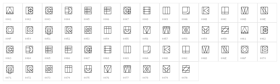 Success Regular Character Map