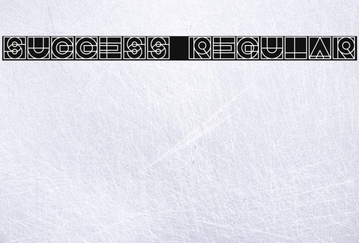 Success Regular Font examples