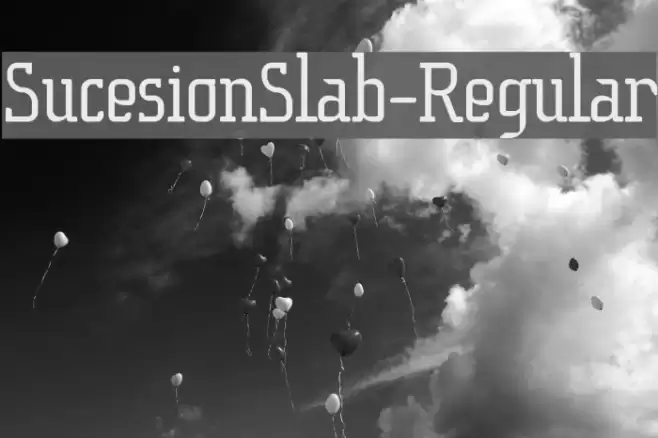 SucesionSlab-Regular फ़ॉन्ट examples