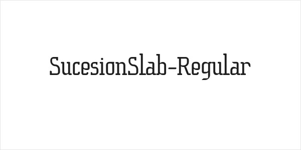 SucesionSlab-Regular Logo