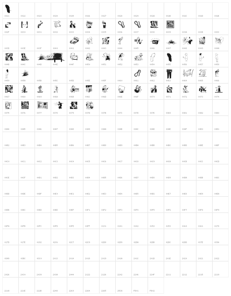 SuchLife Character Map