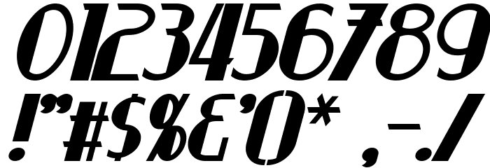 Suchet Bold Italic Font OTHER CHARS