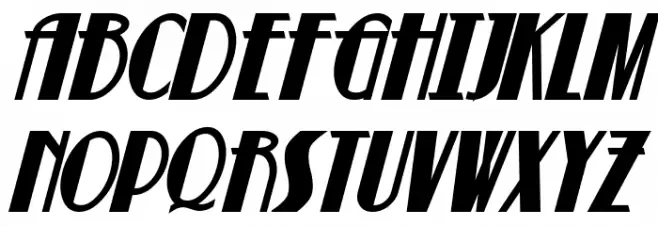 Suchet Bold Italic 字体 大写