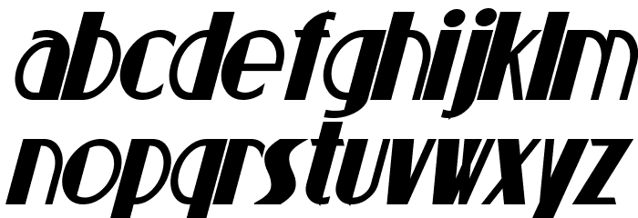 Suchet Bold Italic Font LOWERCASE