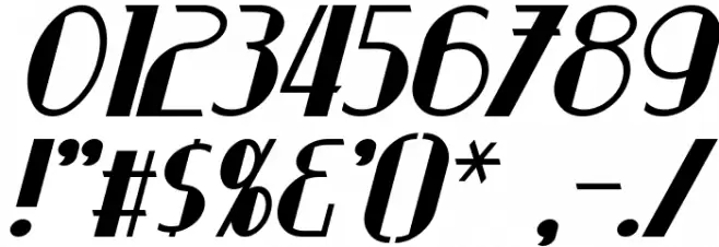 Suchet Italic Font OTHER CHARS