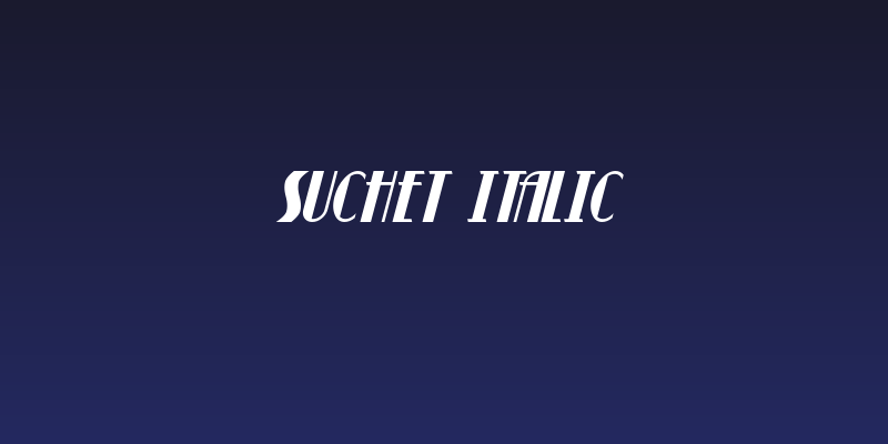 Suchet Italic Social Header