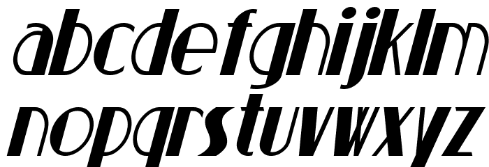 Suchet Italic Font LOWERCASE