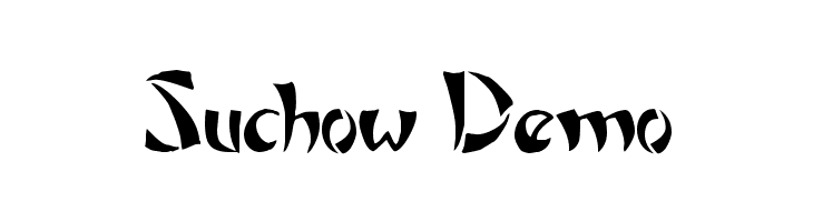Suchow Demo  font caratteri gratis