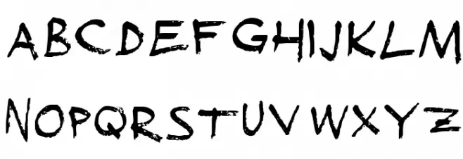 Sucked Dry Medium Шрифта ВЕРХНИЙ