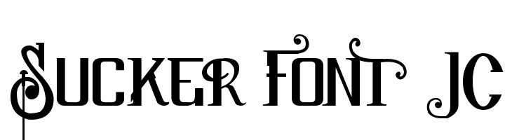 Sucker Font JC  नि: शुल्क फ़ॉन्ट्स डाउनलोड